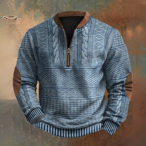 Sweater with a Quarter Zip