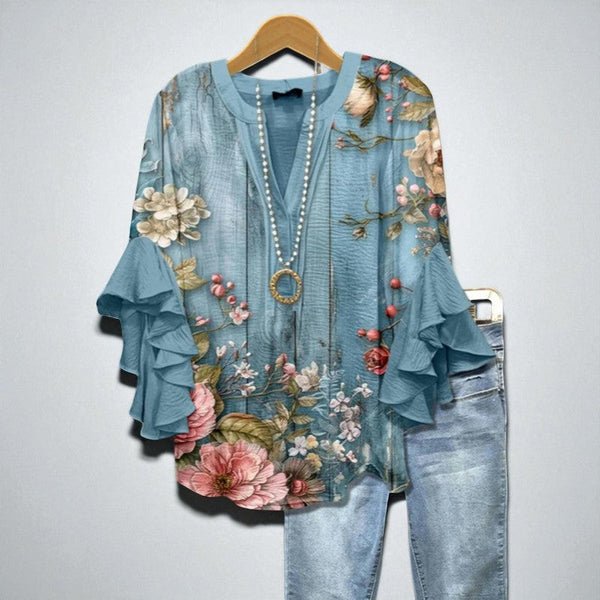 Fleur de Ciel – A blouse that blooms with elegance
