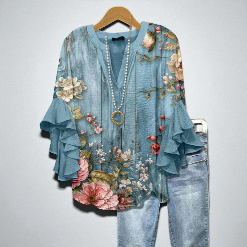 Fleur de Ciel – A blouse that blooms with elegance