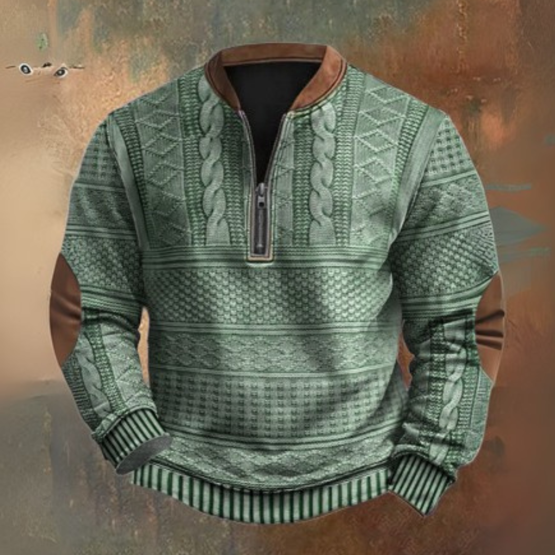 Sweater with a Quarter Zip