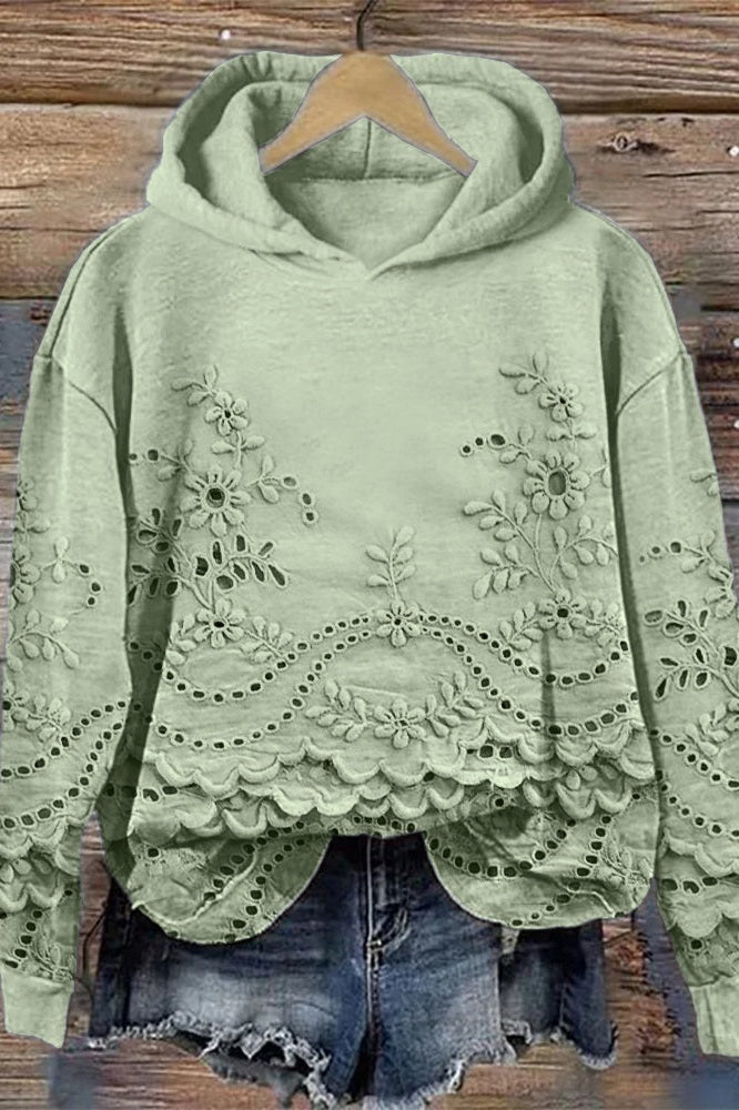 Prato Lace Hoodie Sweater