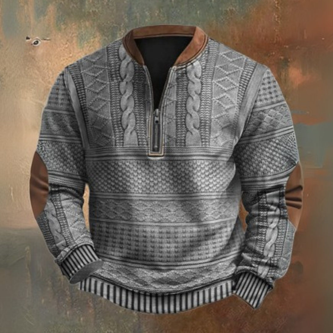 Sweater with a Quarter Zip