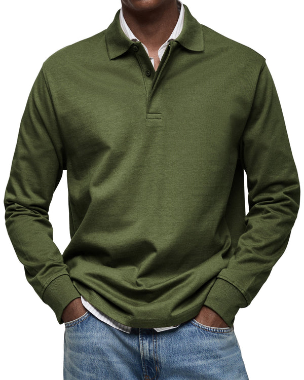 Karven – Stylish Long Sleeve Polo Shirt