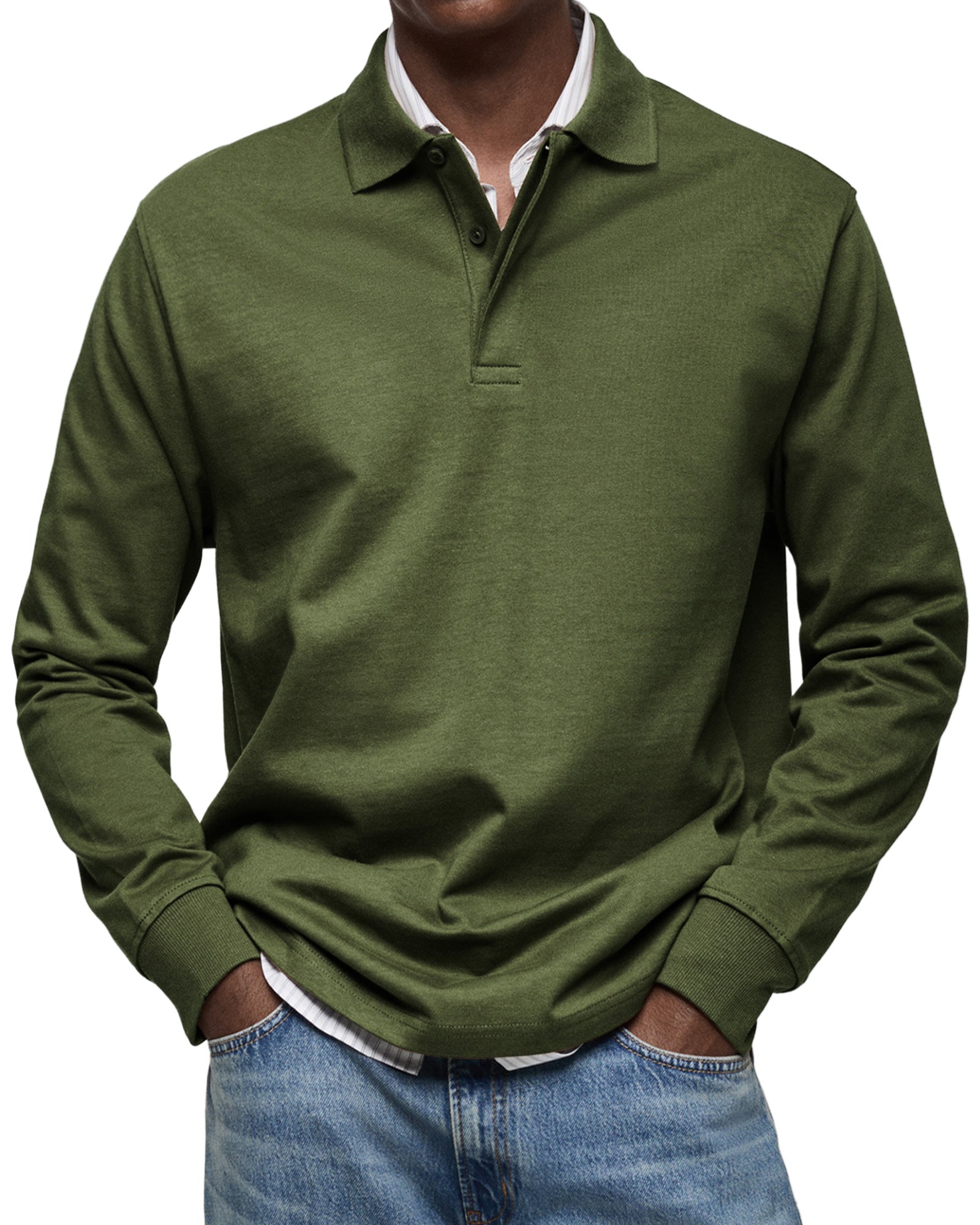 Karven – Stylish Long Sleeve Polo Shirt