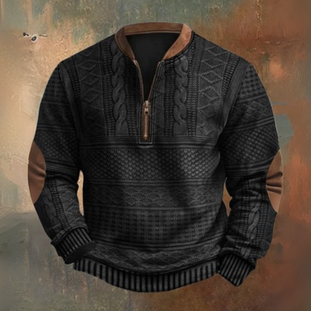 Sweater with a Quarter Zip