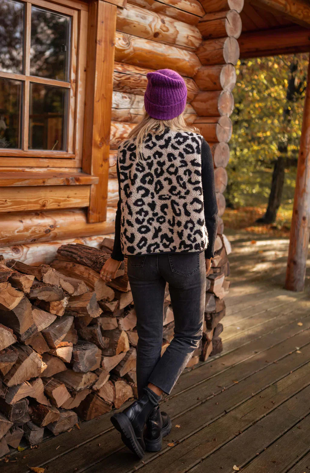 Leana | Leopard Print Vest