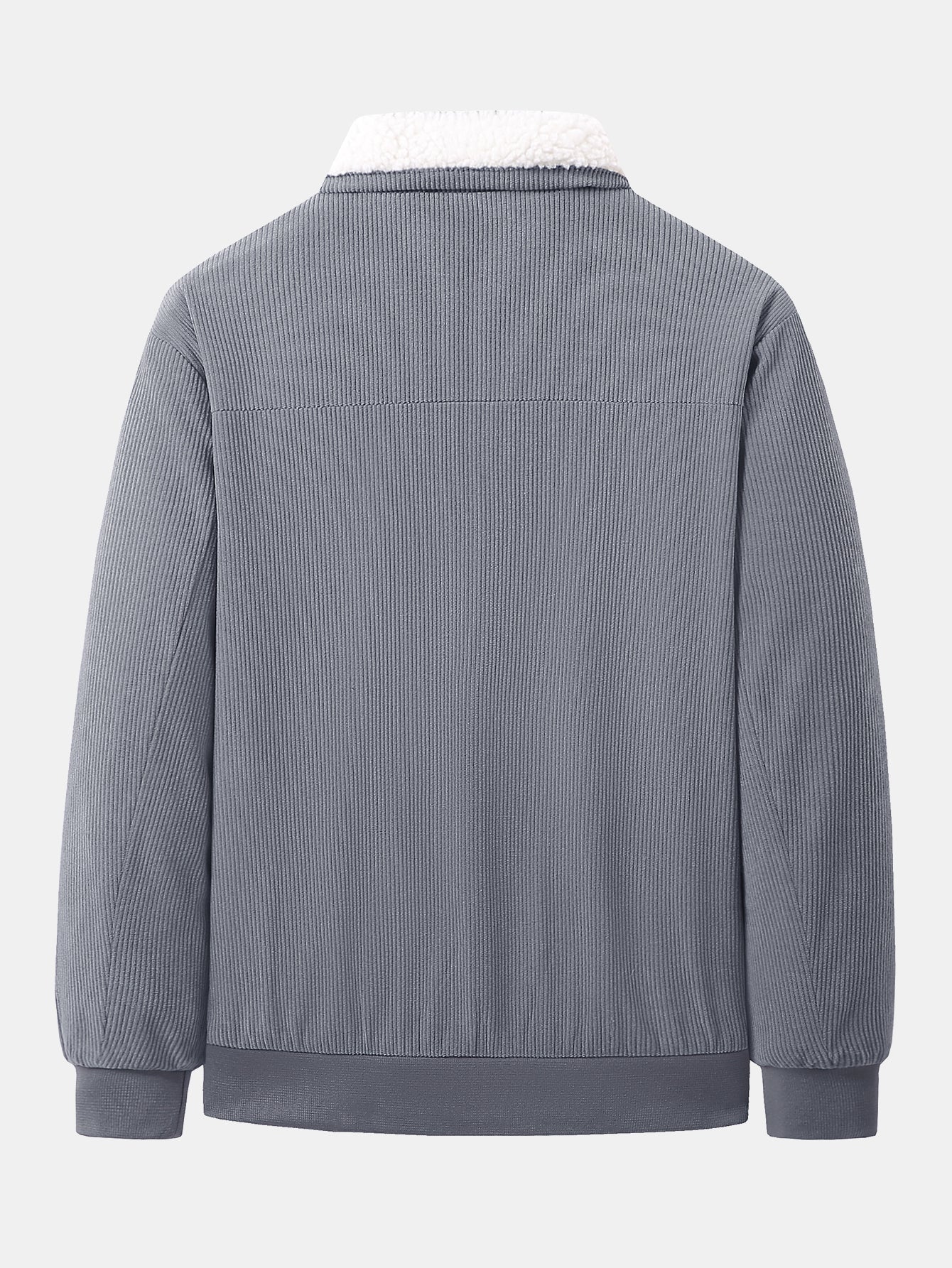 Fleece-Lined Corduroy Zip Jacket
