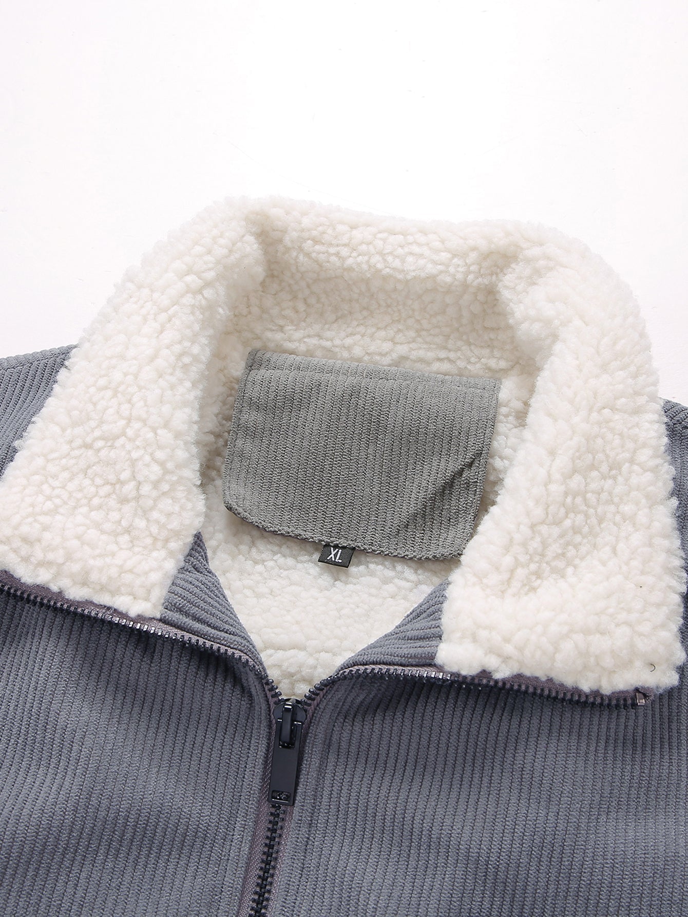 Fleece-Lined Corduroy Zip Jacket