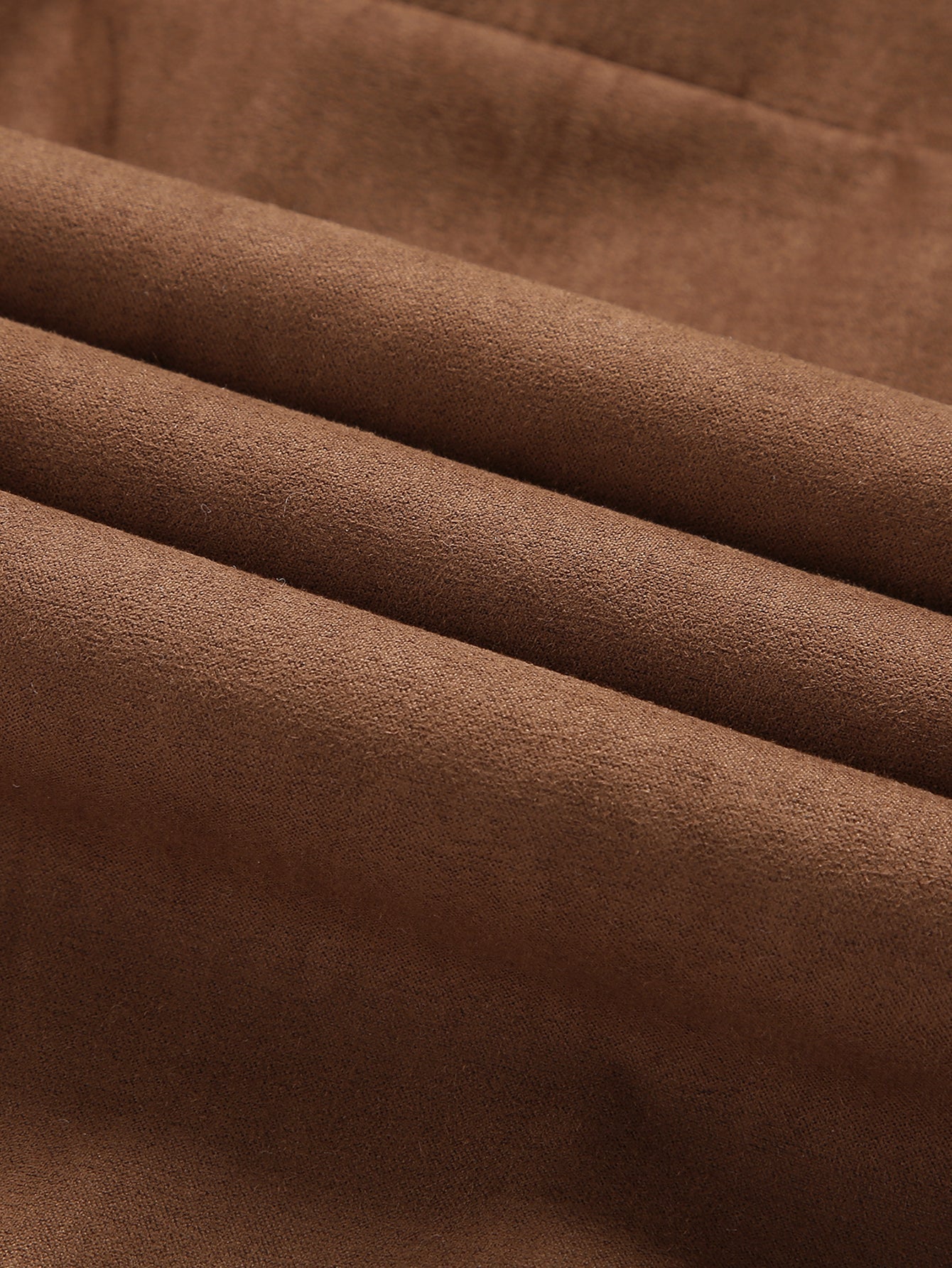 Premium Teddy-Lined Faux Suede Coat