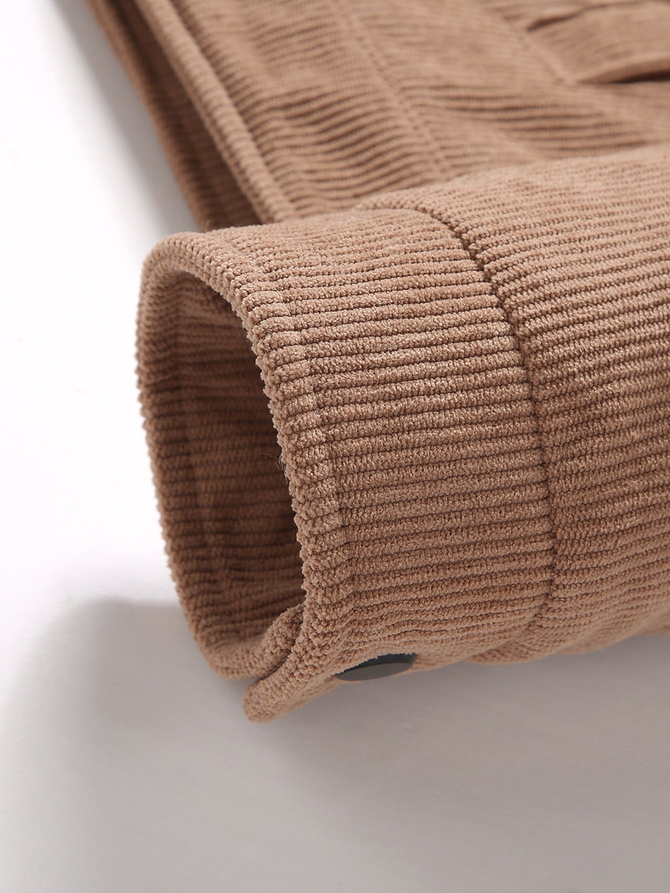 Plush-Lined Corduroy Zip Jacket