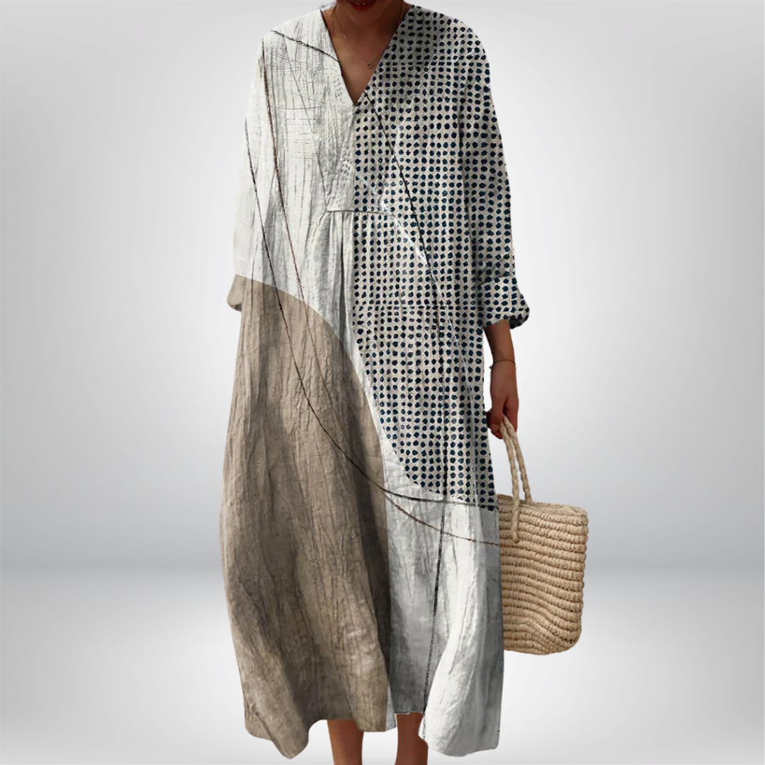 Klaudia | Elegant Geometric Dress