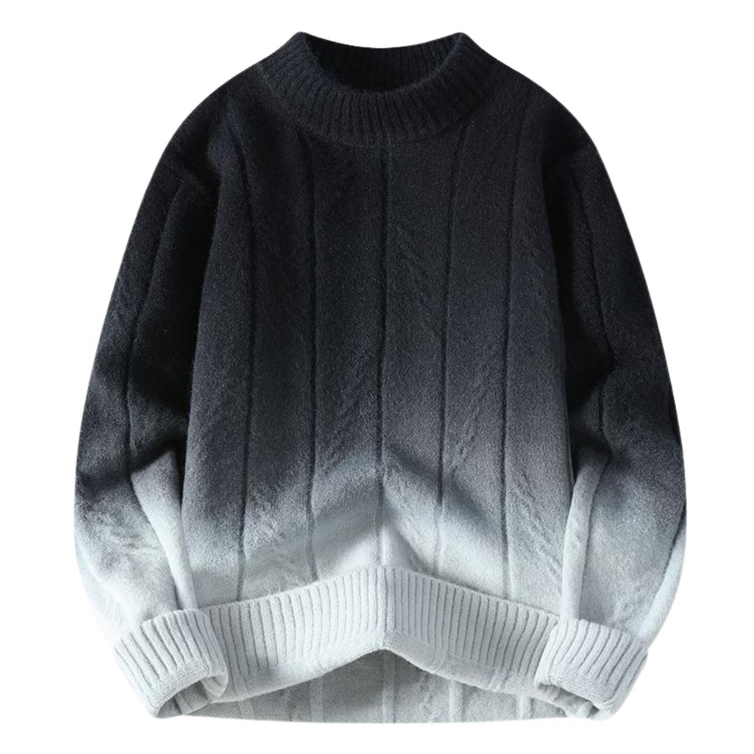 Gradient Dip-Dyed Knit Sweater