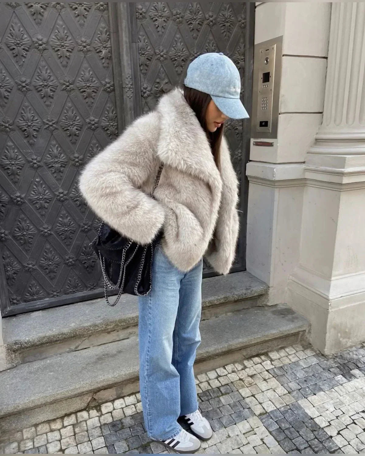 Alena | Elegant Faux Fur Jacket