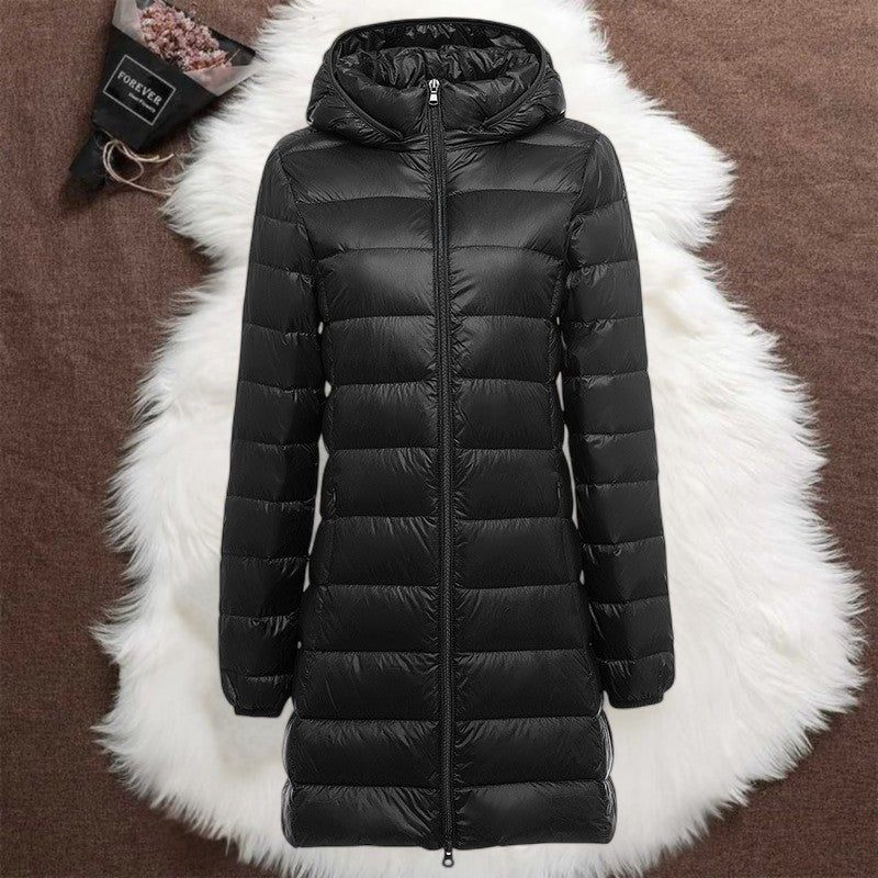 Helsa Long Down Jacket | Black