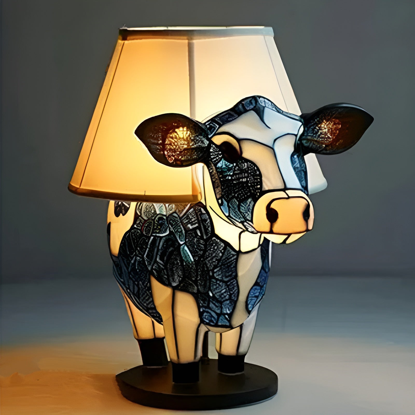 Marguerite | Cow Lamp Magic in Colorful Glass