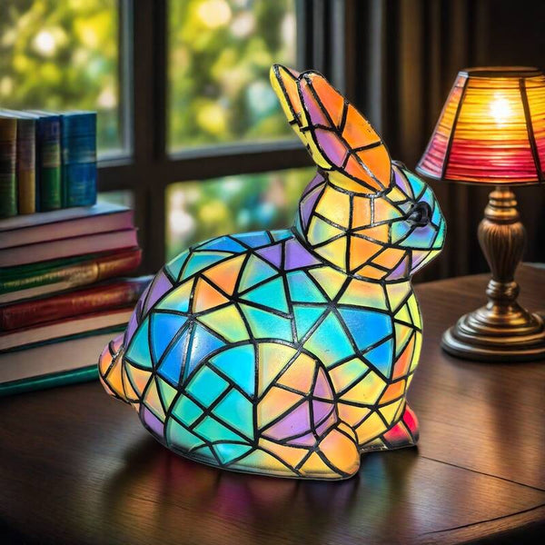 Bell | Colorful Bunny Glass Lamp