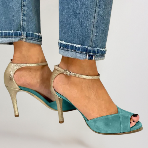 Liv | open-toe stilettos with buckle and fastening