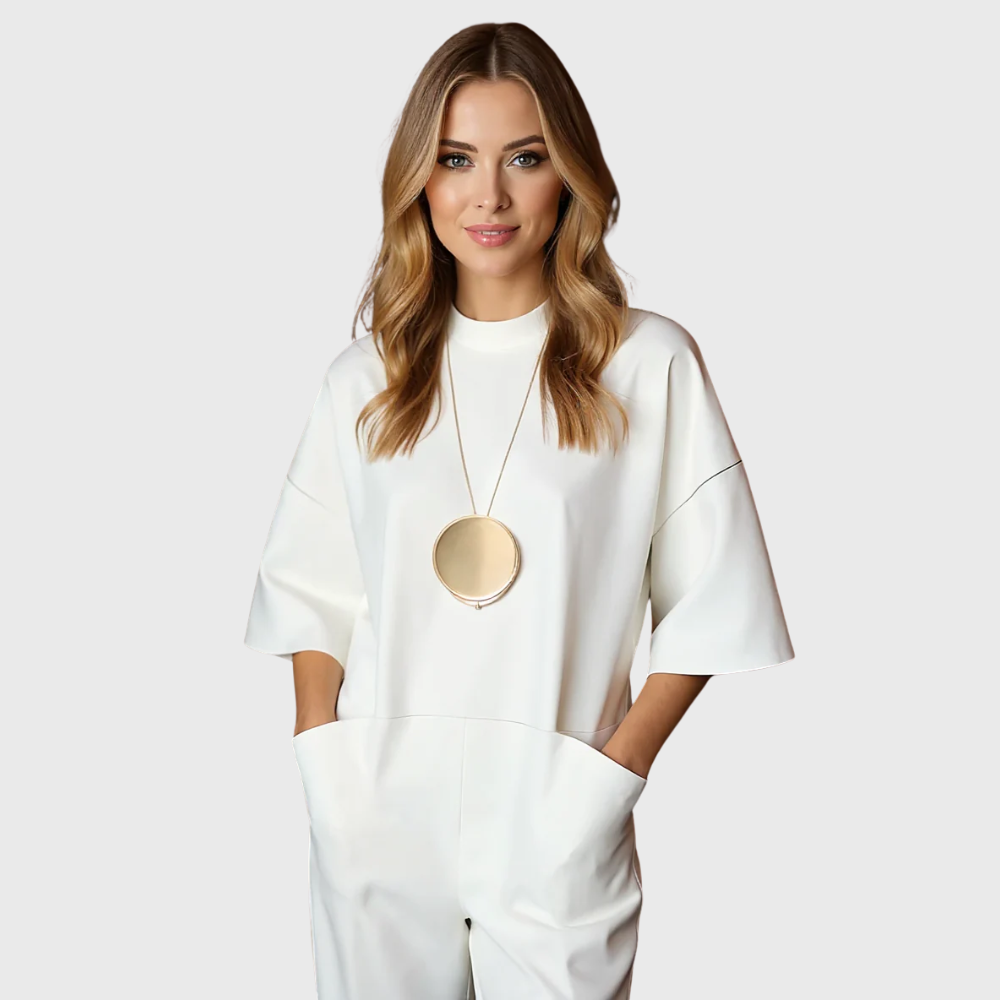 Kasia | Elegant Short Sleeve Jumpsuit