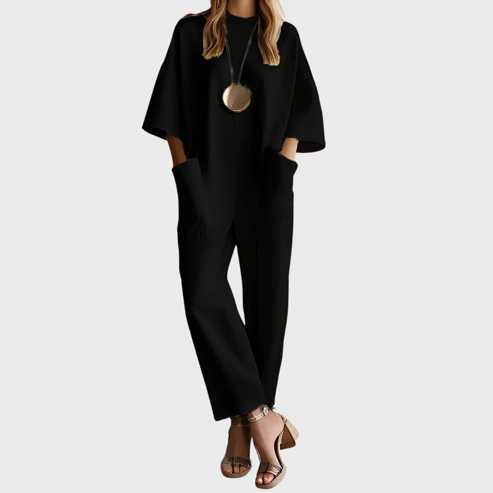 Kasia | Elegant Short Sleeve Jumpsuit