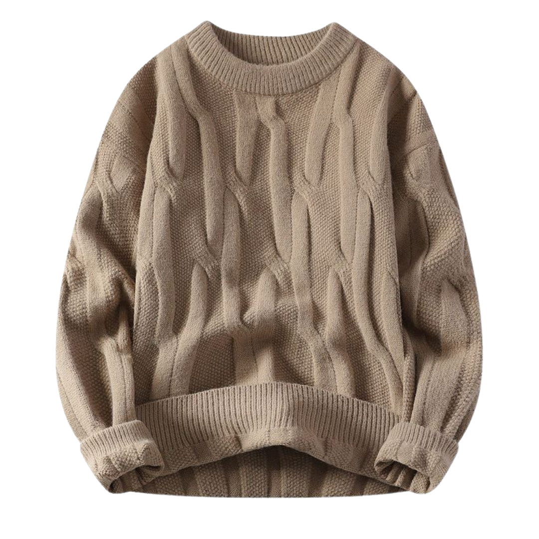 Premium Textured Cable Knit Sweater