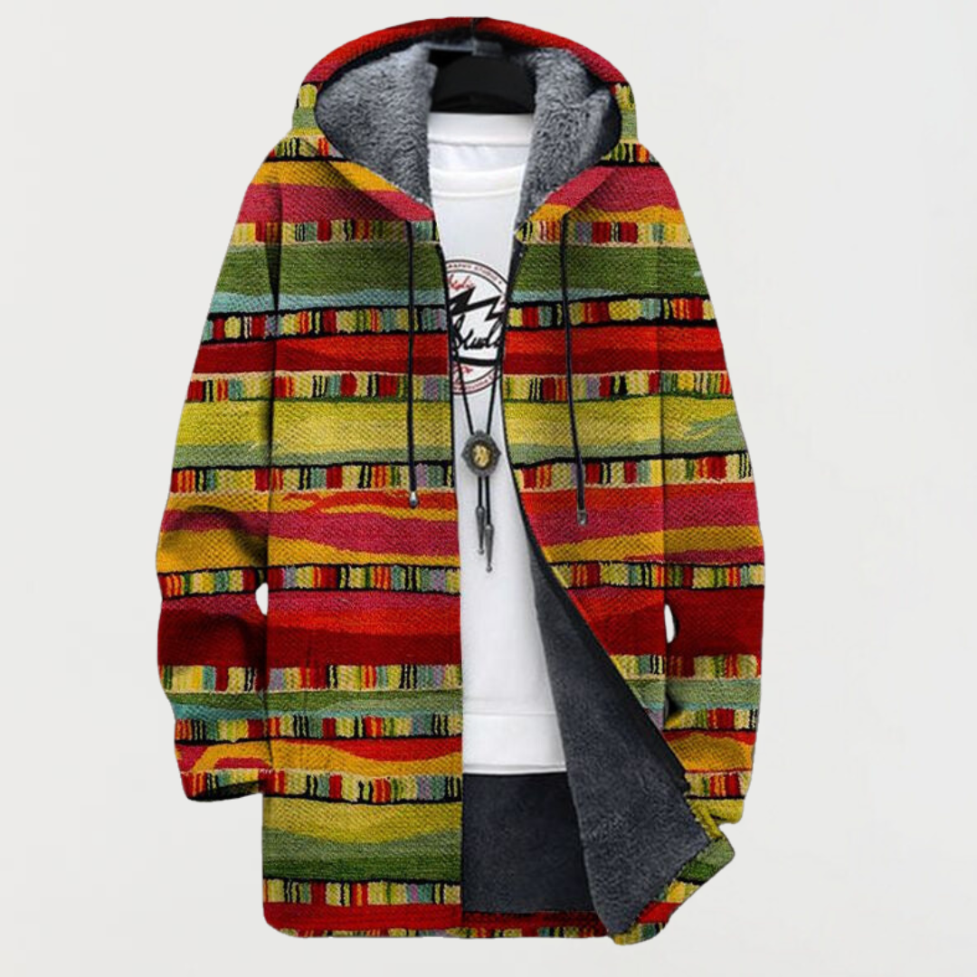 Zara | Hoodie with Tribal Stripes