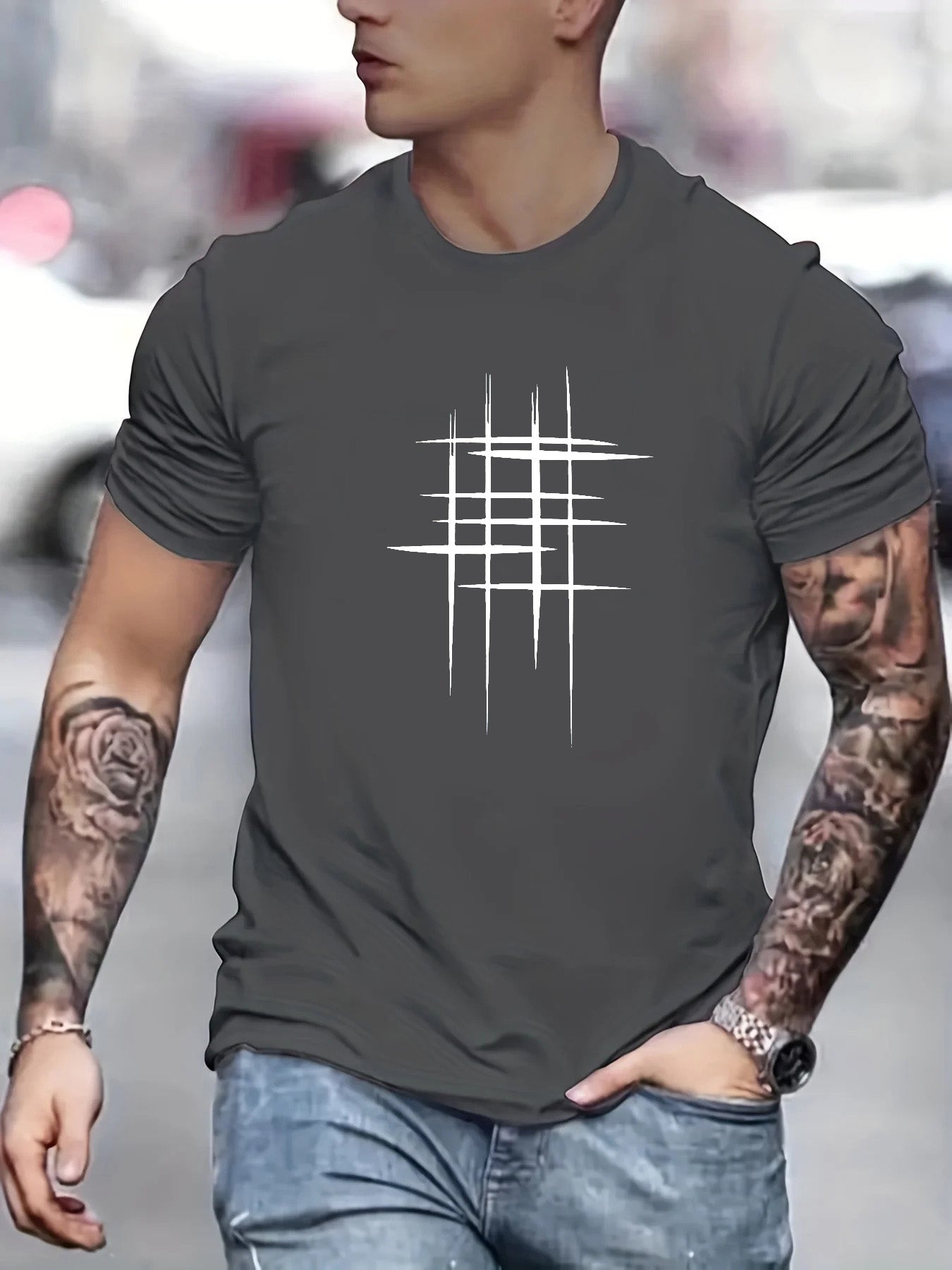 Savrani™ | Elegant Short Sleeve Graphic T-Shirt