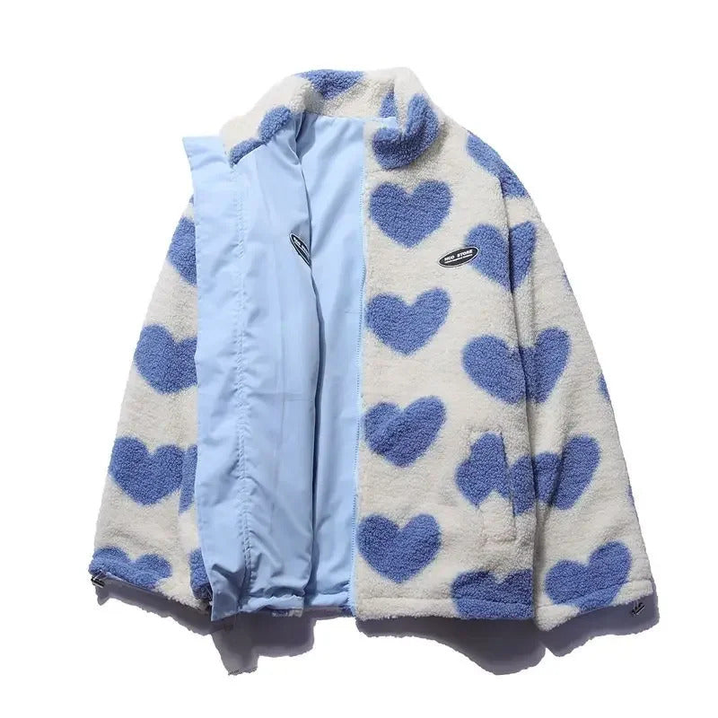 Amelia – Reversible Heart Pattern Jacket