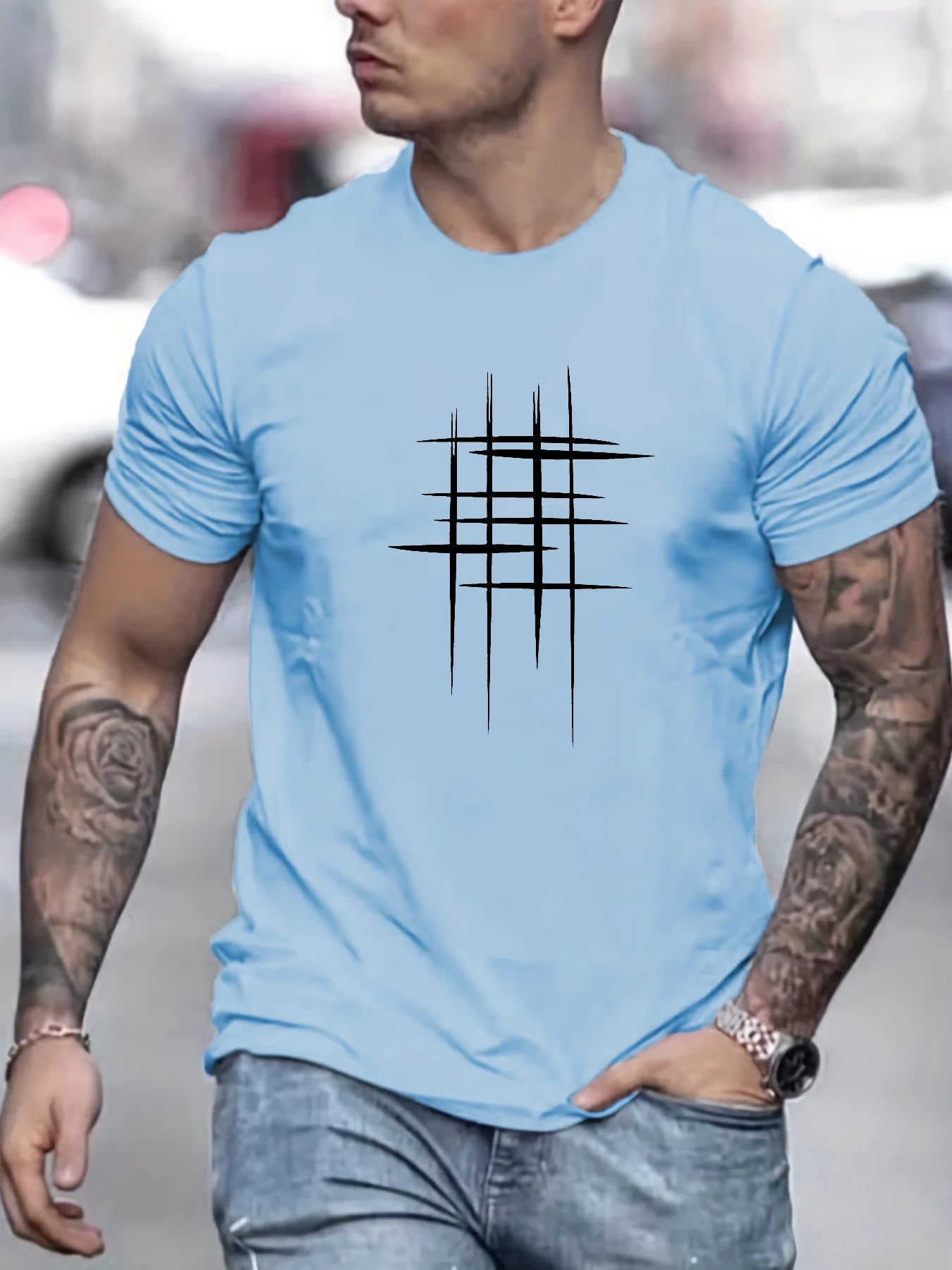 Savrani™ | Elegant Short Sleeve Graphic T-Shirt