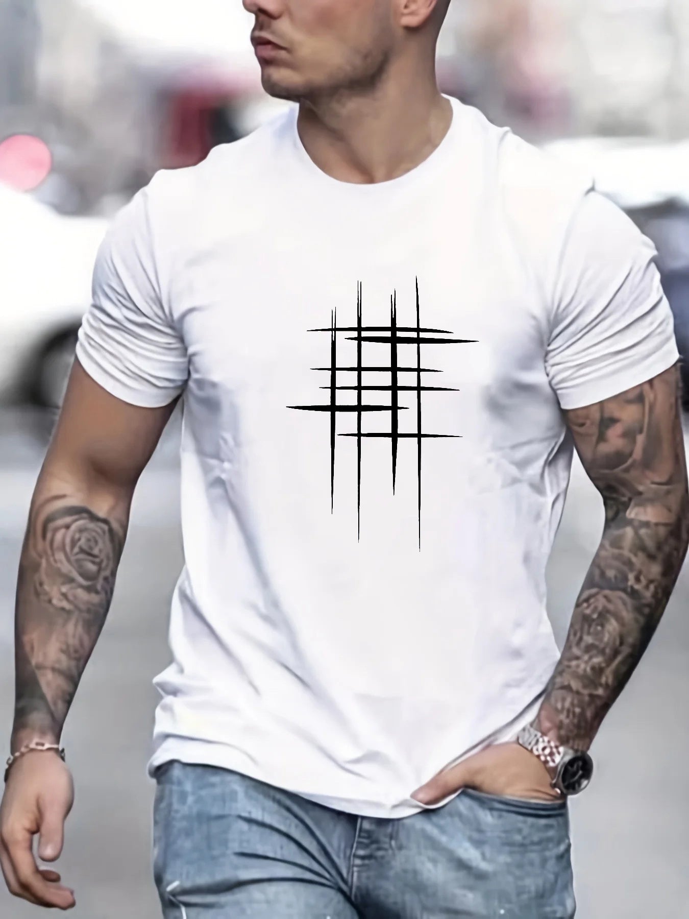 Savrani™ | Elegant Short Sleeve Graphic T-Shirt