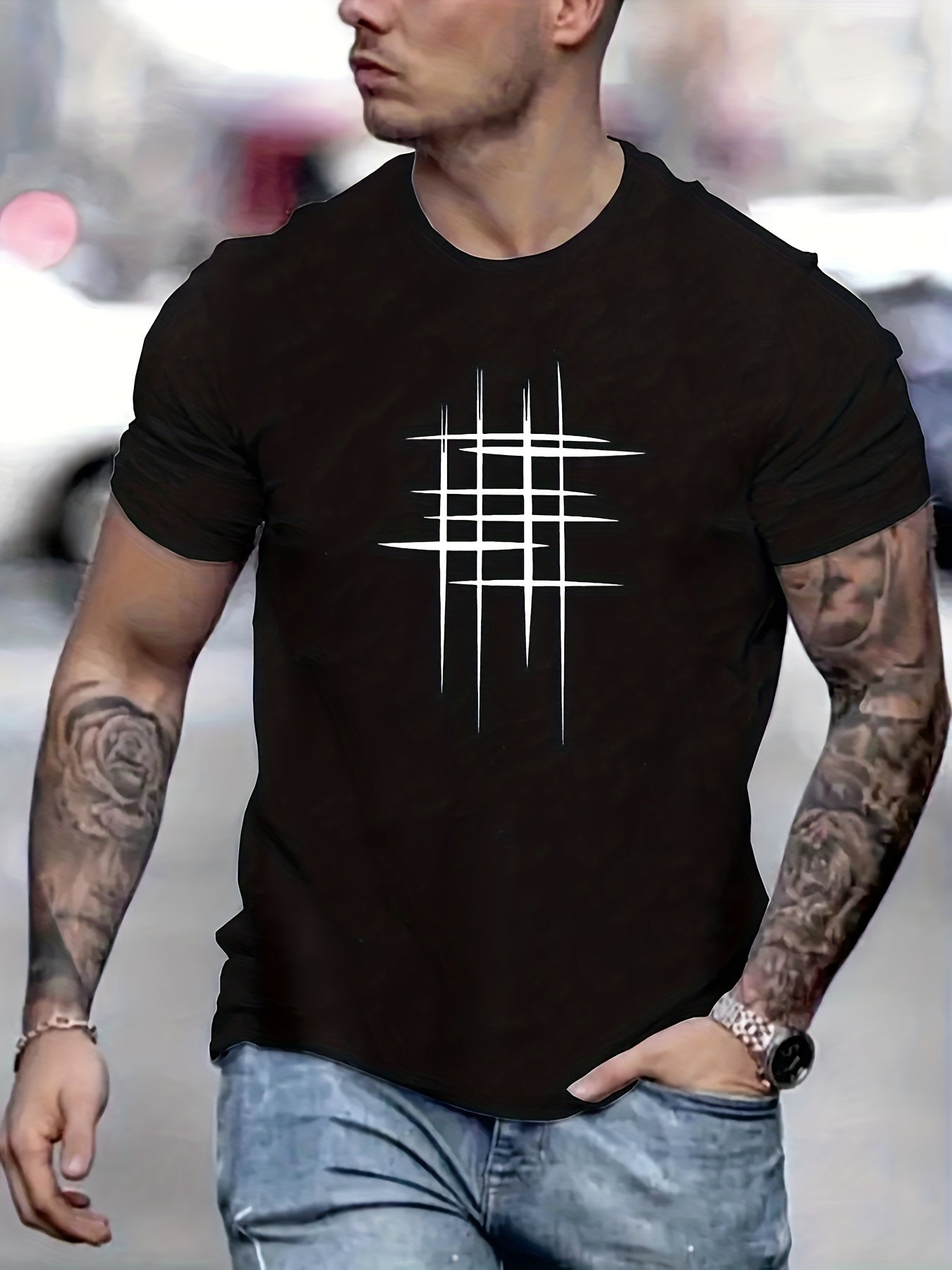 Savrani™ | Elegant Short Sleeve Graphic T-Shirt