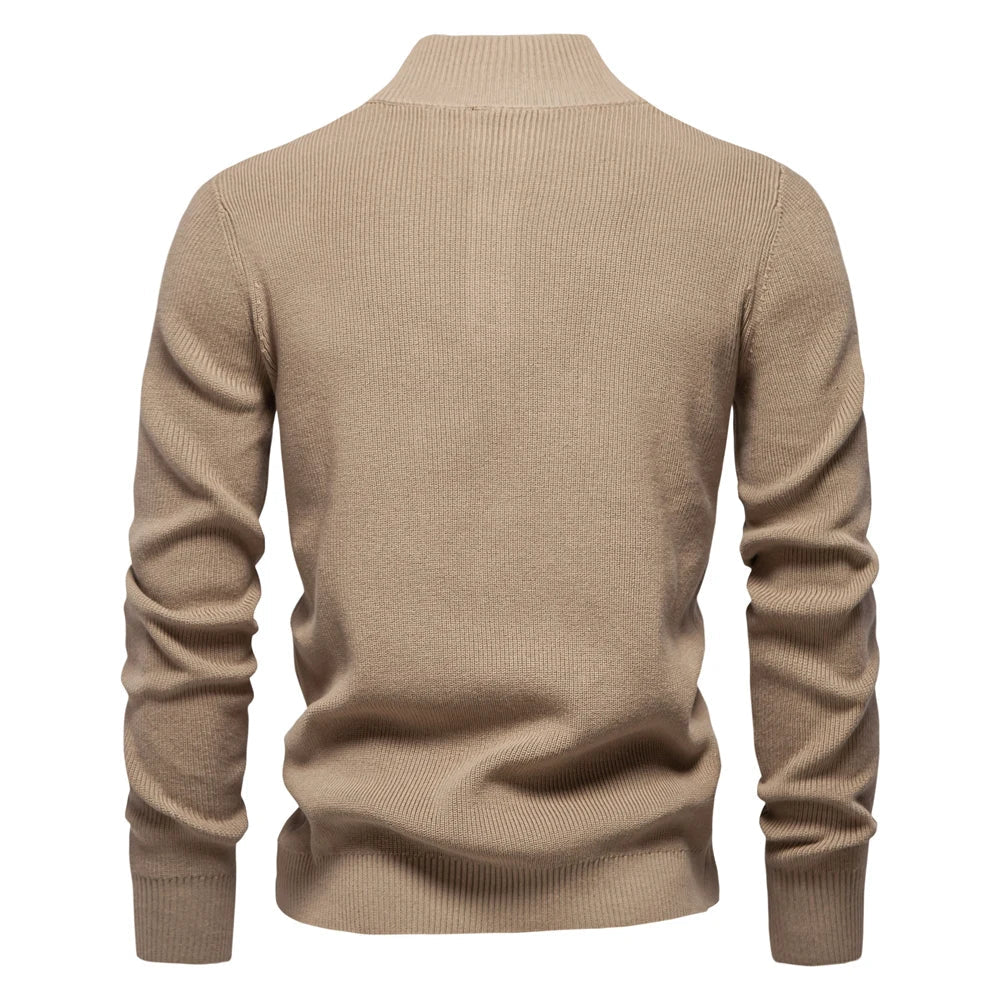 Damien™ | Elegant Sweater with High Collar