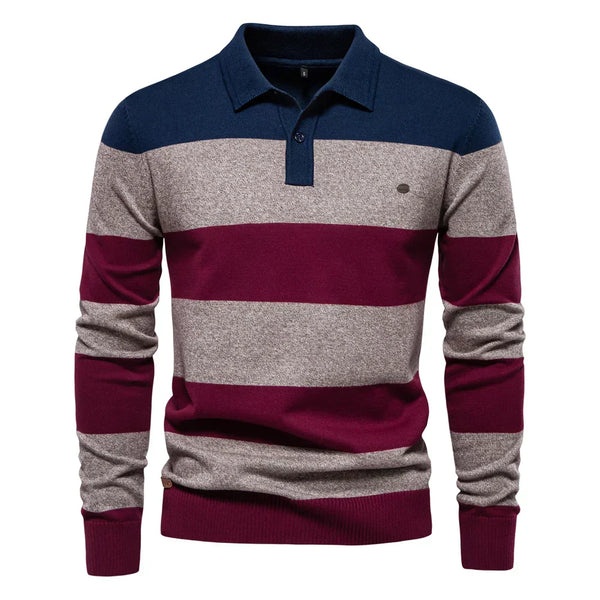 Theo™ | Sweater in Thin Stripes