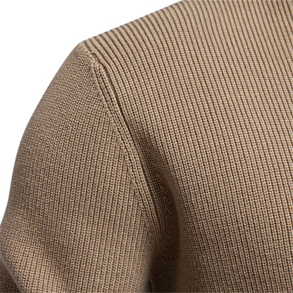 Damien™ | Elegant Sweater with High Collar