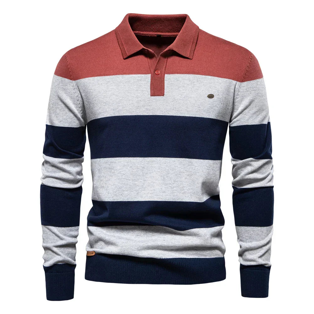 Theo™ | Sweater in Thin Stripes