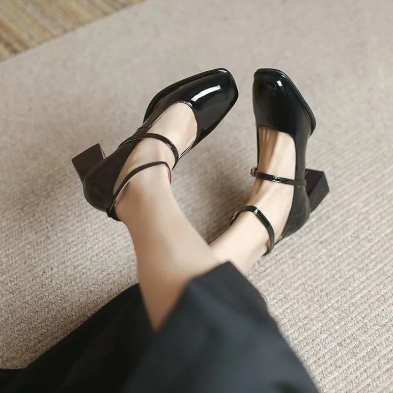 Elegant Ankle-Strap Pumps