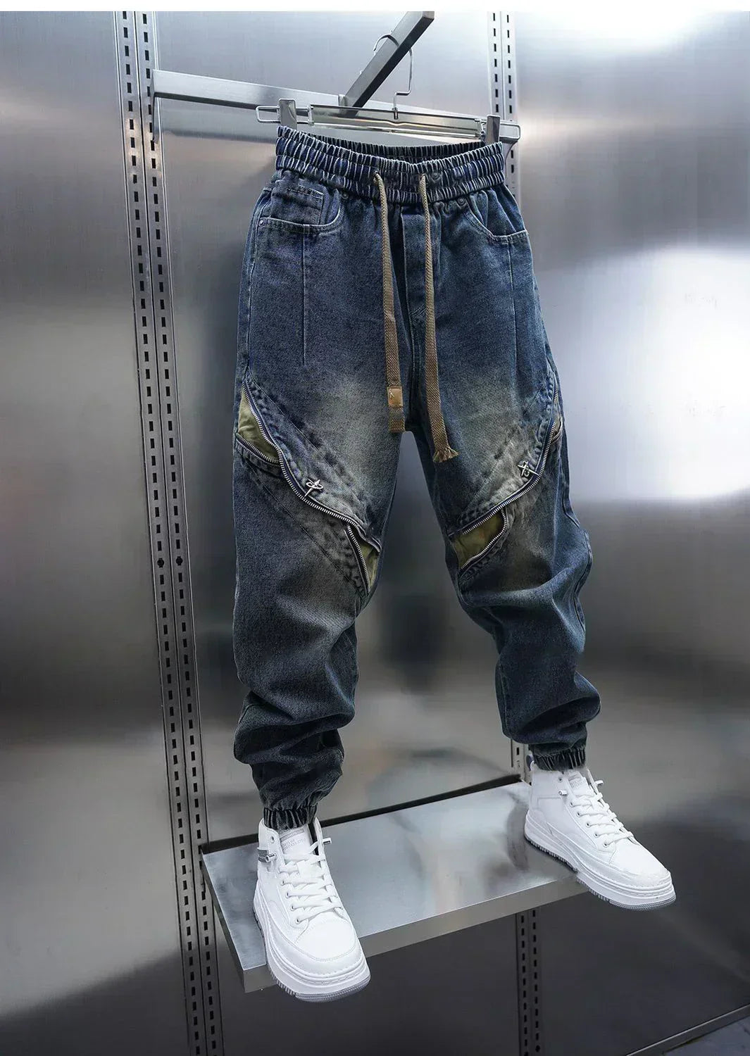 Laurent™ | Baggy Denim Pants with Belt