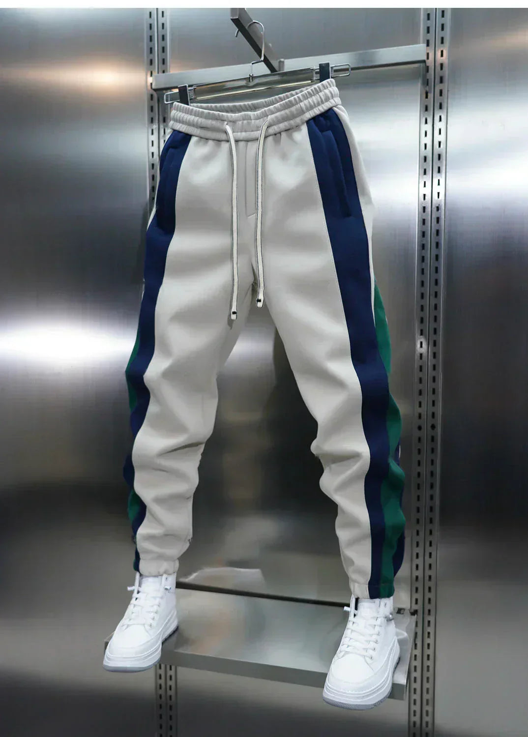 Laurent™ | Tension Pants with Contrasting Stripes