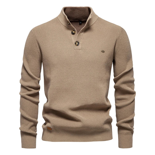Damien™ | Elegant Sweater with High Collar