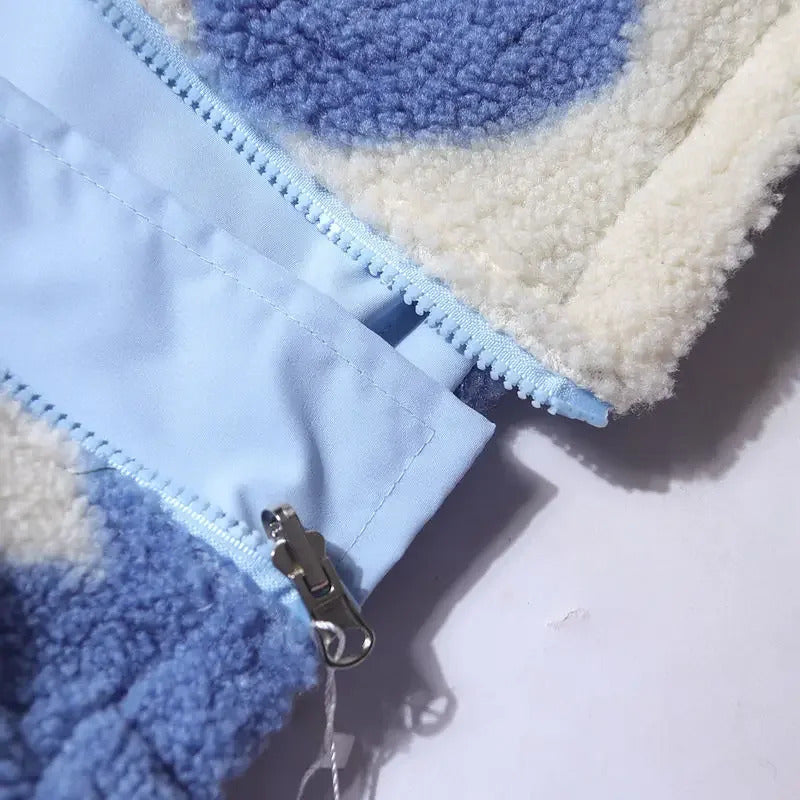 Amelia – Reversible Heart Pattern Jacket