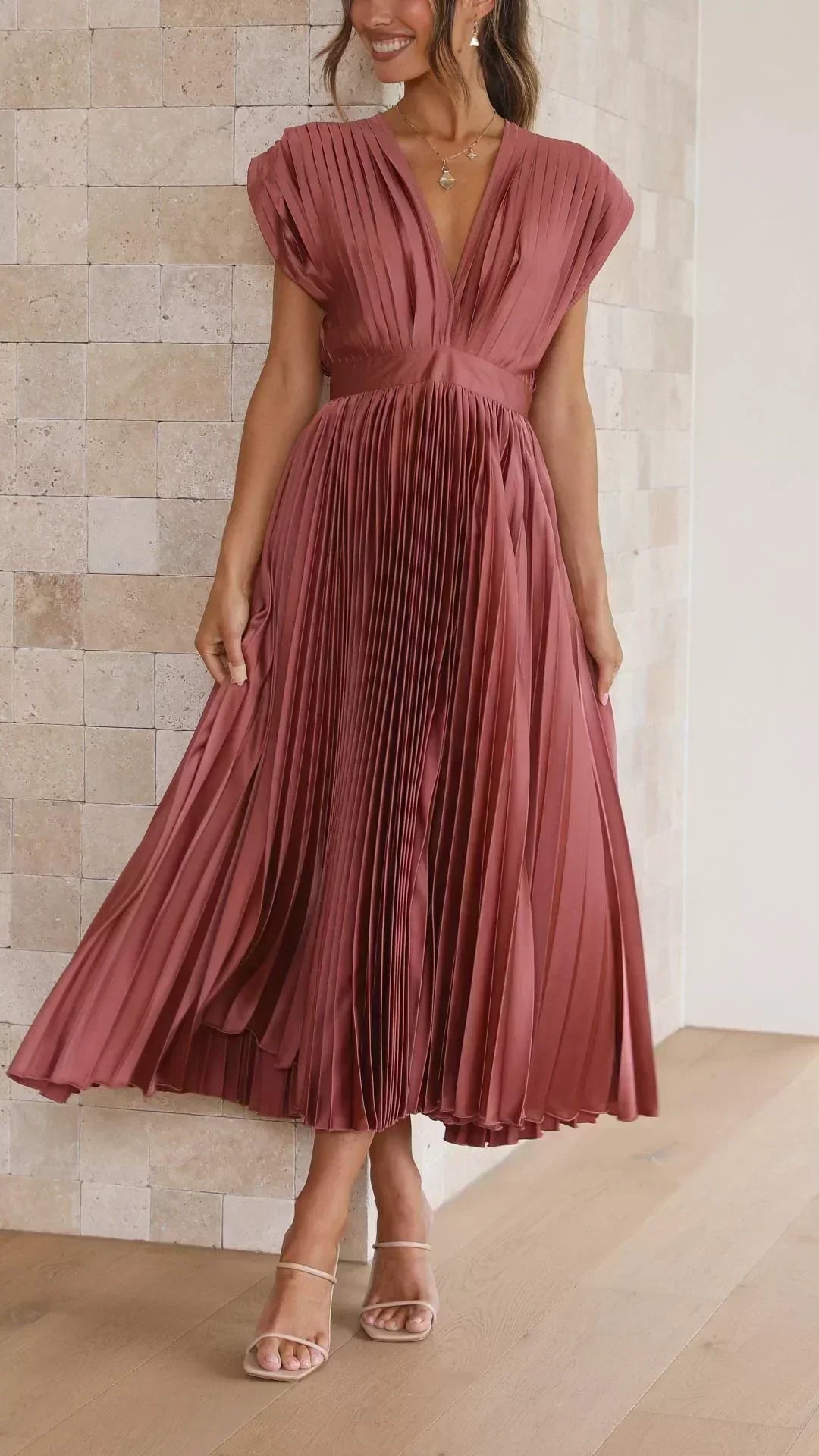 Alexis - Elegant Dress with Ruffles
