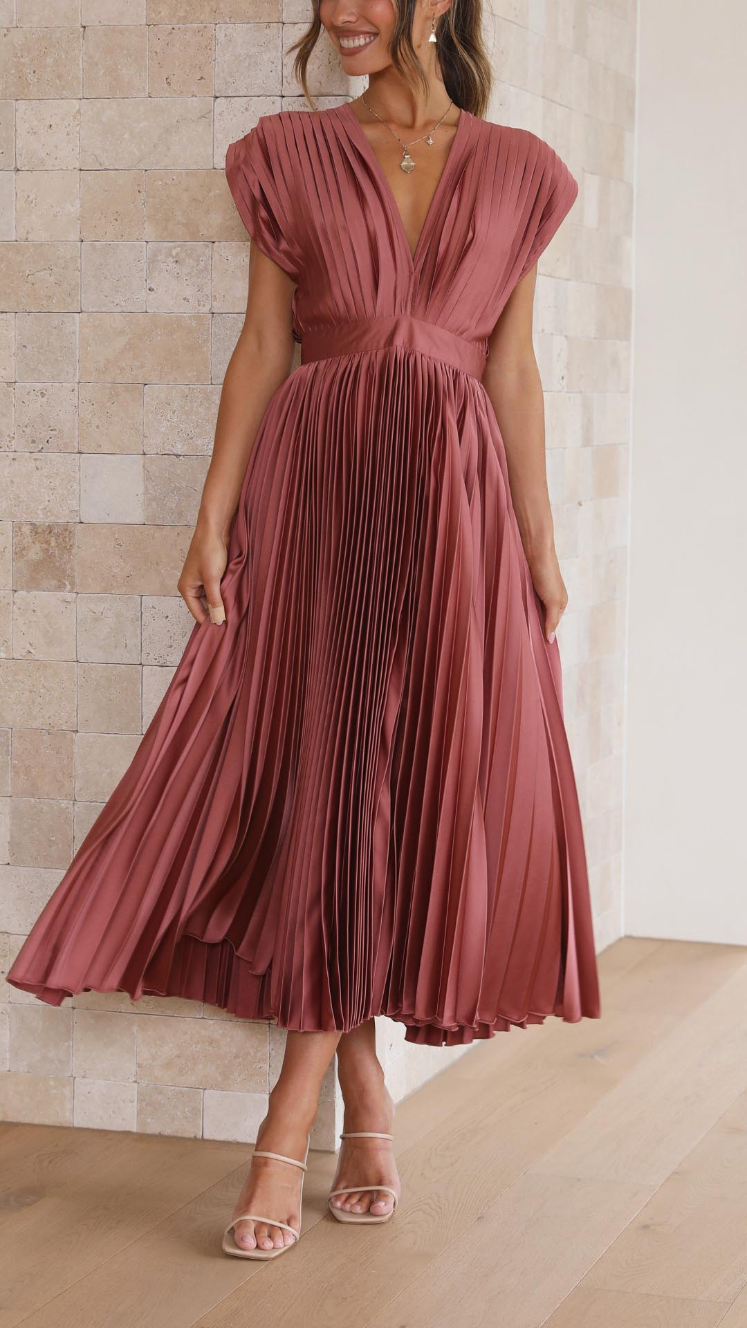 Alexis - Elegant Dress with Ruffles
