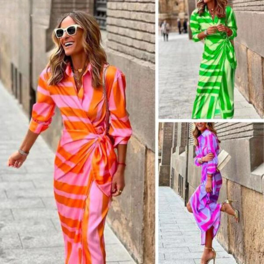 Helmi -| Spring-Summer Fashionable Dress with Pattern