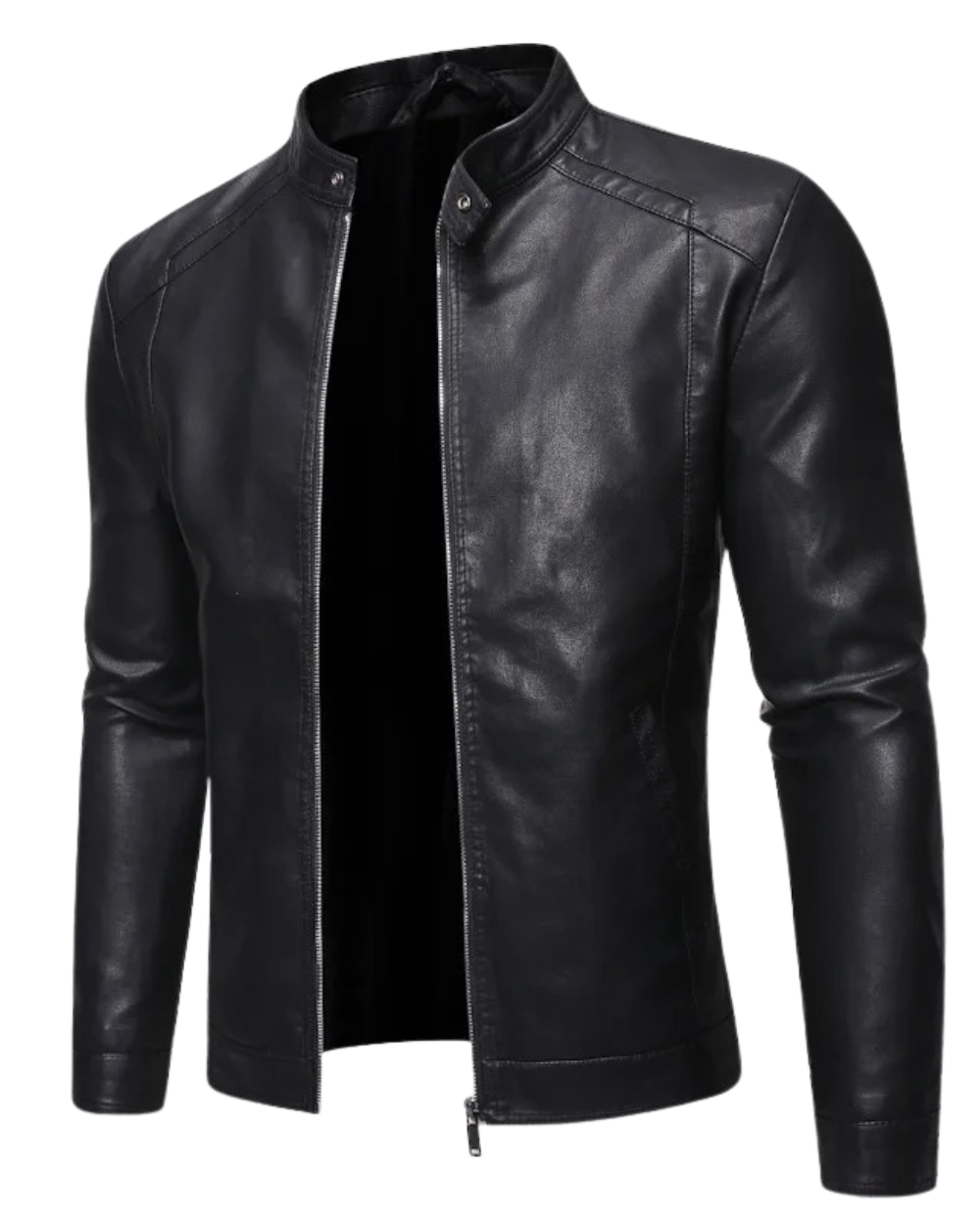 Quirien – Classic Leather Zip Jacket