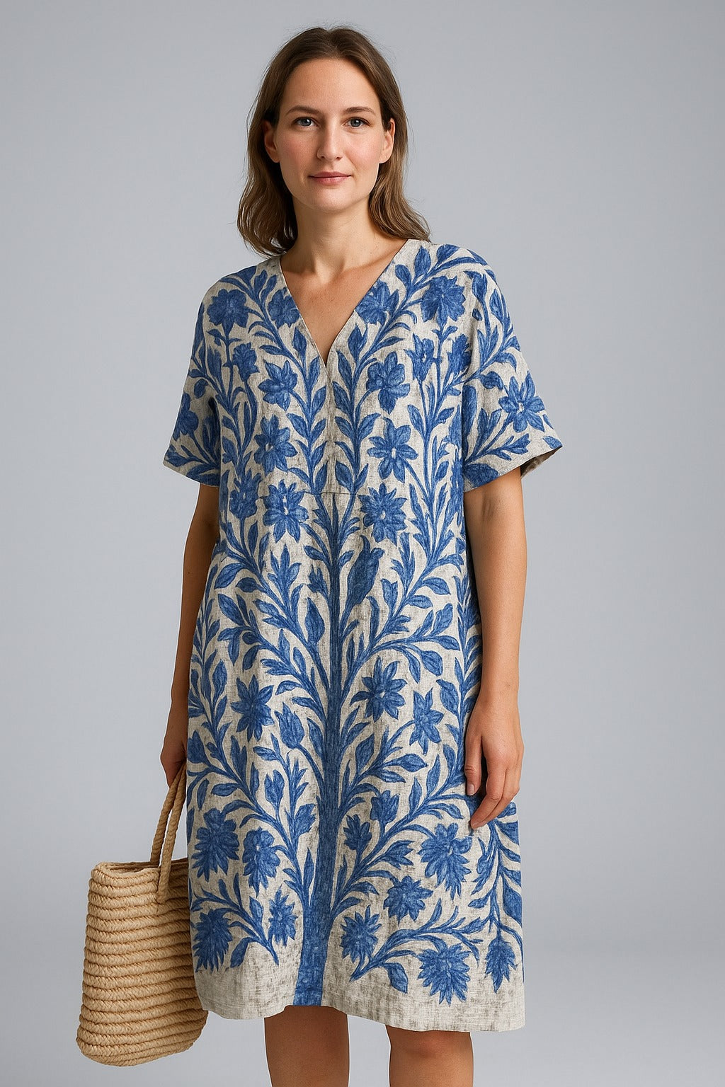 Anouk | Vintage Style Dress with Floral Pattern