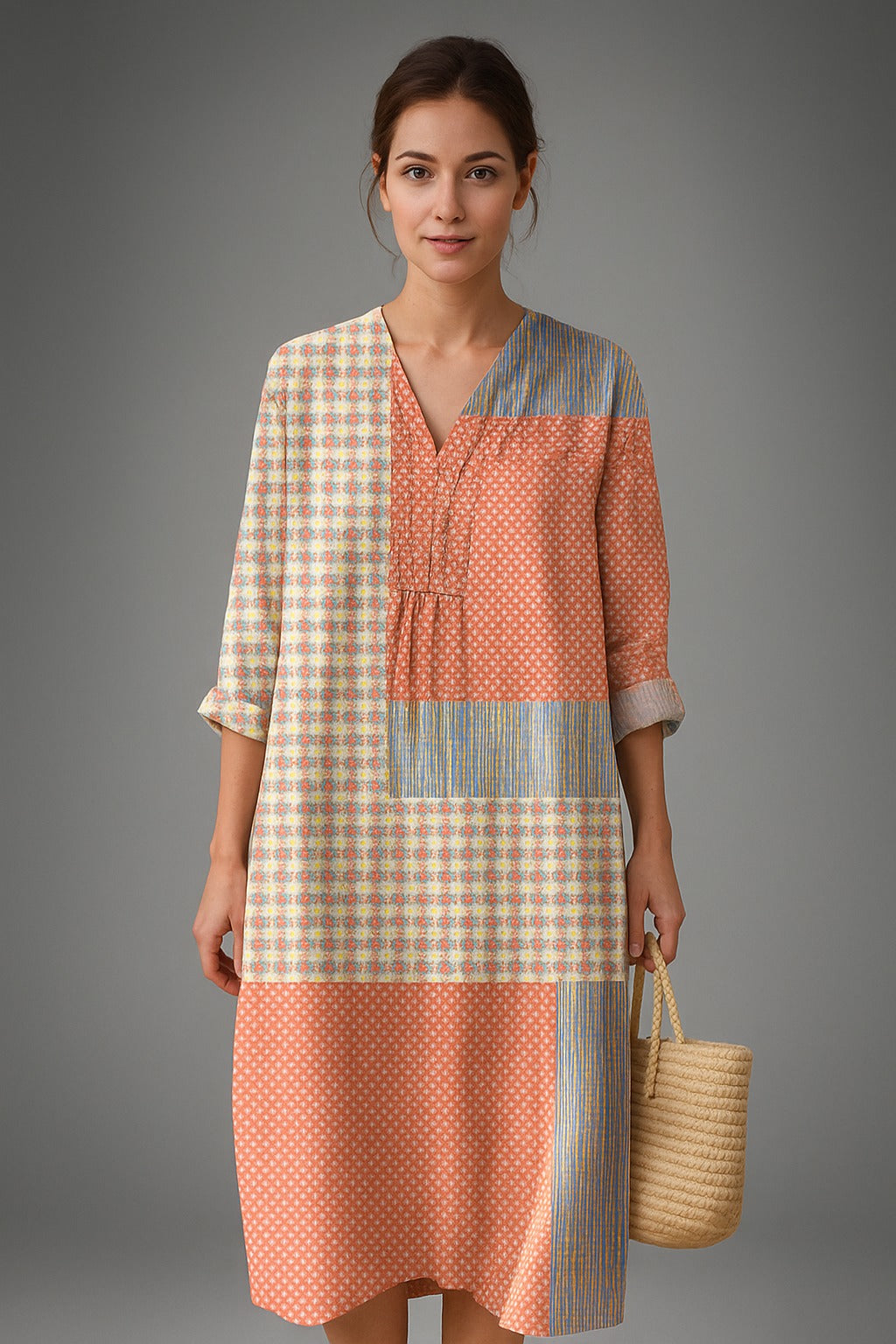 Bethany™ | Elegant Geometric Dress