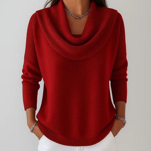 Marivana – Classic Soft Sweater with Collar