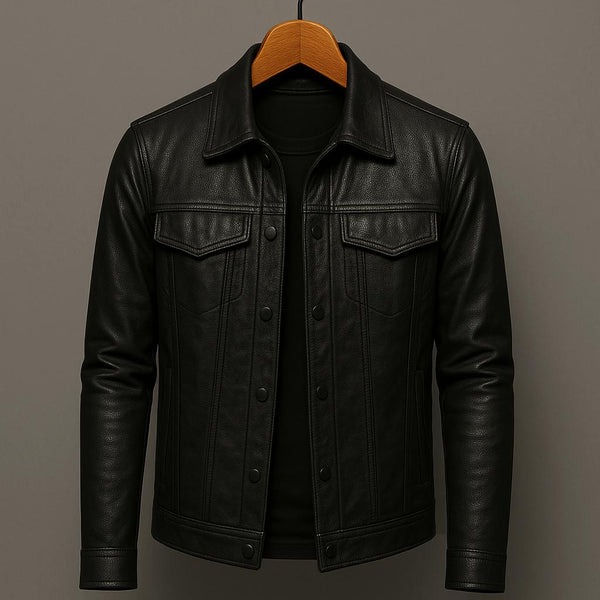 Arvien – Leather Jacket in Vintage Style