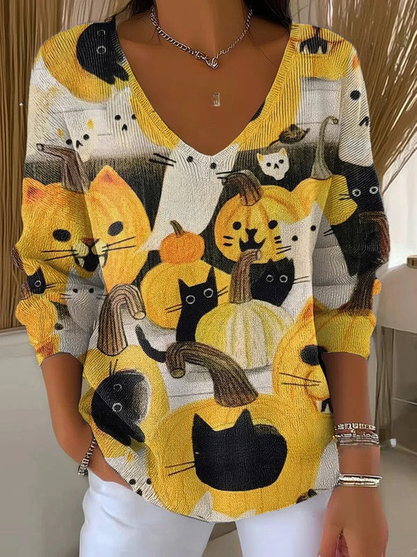 Melavie – Women's Premium Soft Sweater with V-Neck