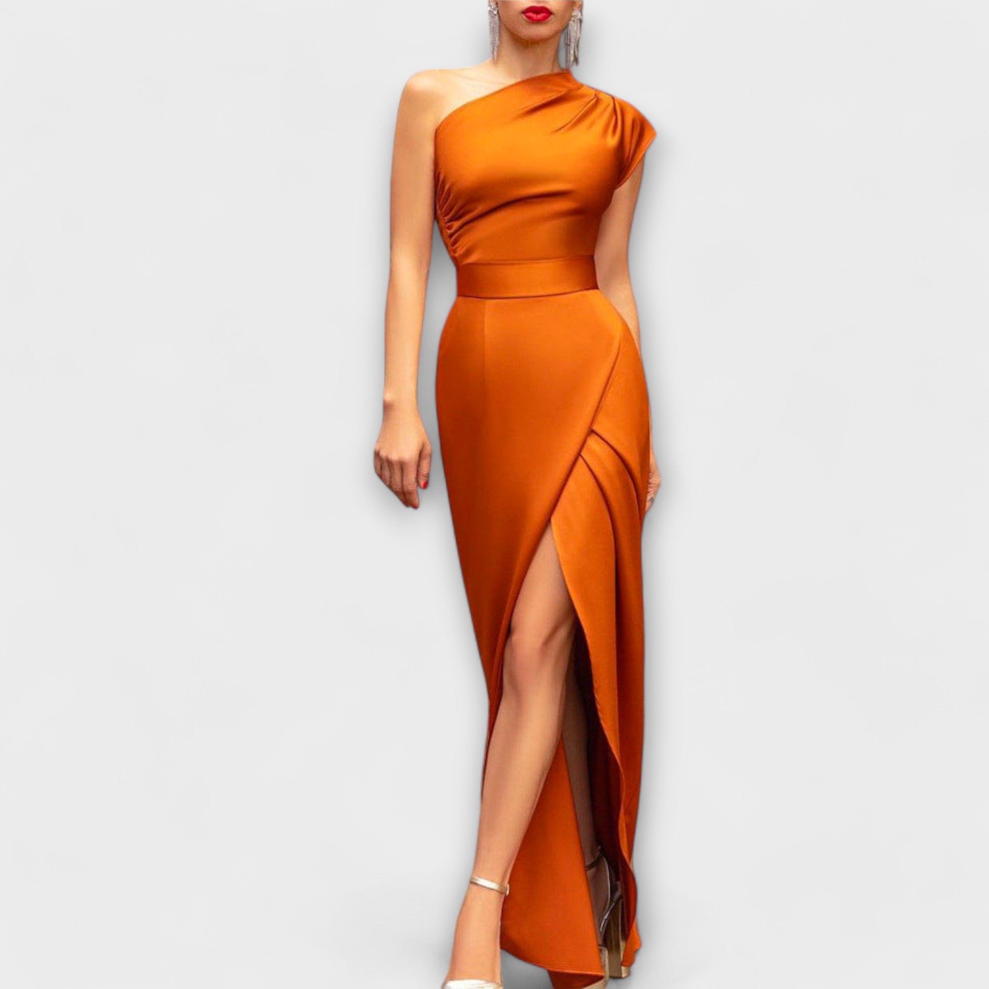 Axa - Elegant Asymmetrical Evening Dress