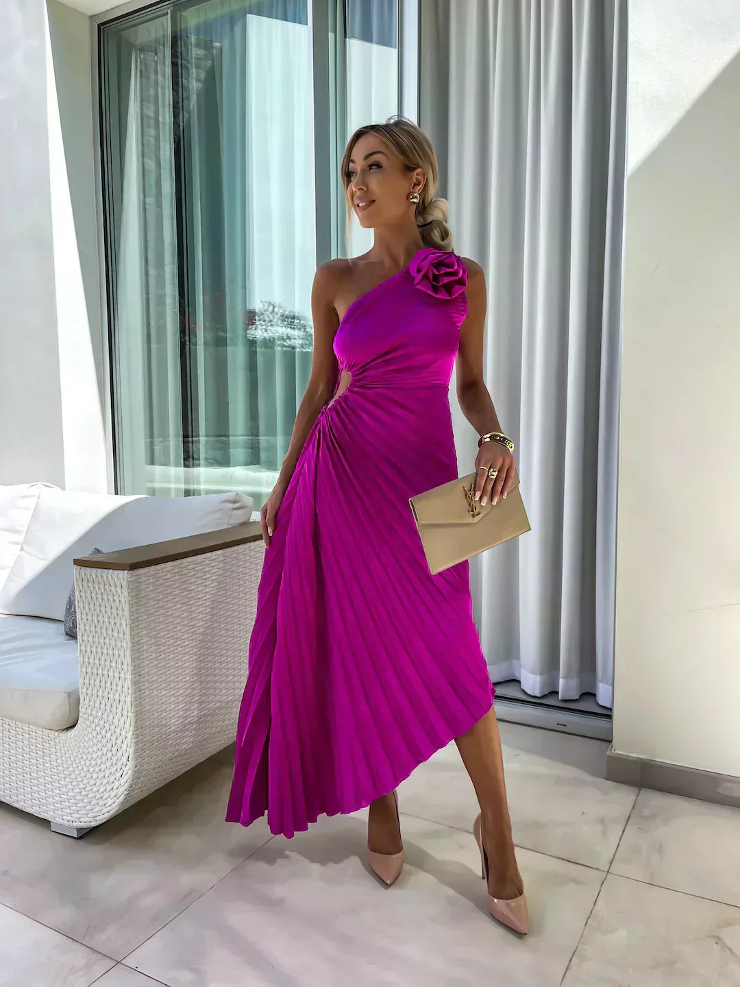 Lizbeth - Dress with Floral Straps